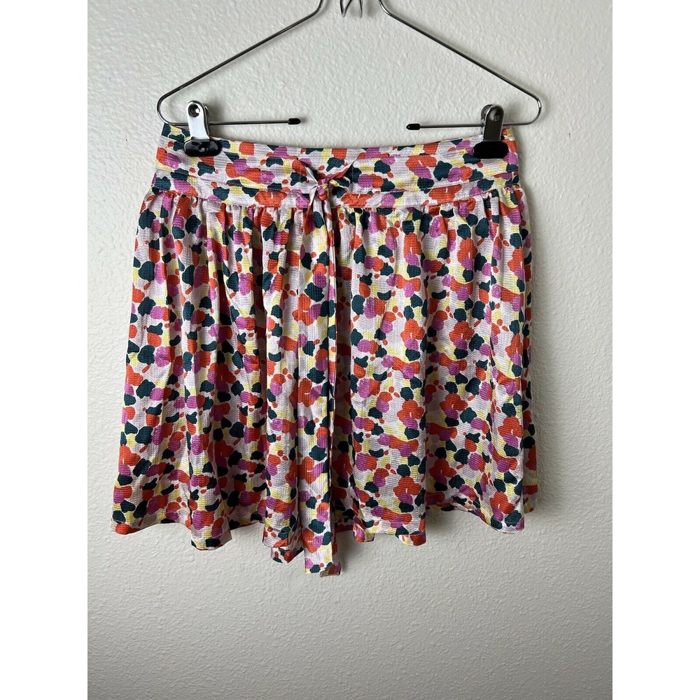 Tulle Women's Printed A Line Skirt w/ Tie Waist Sz Small S